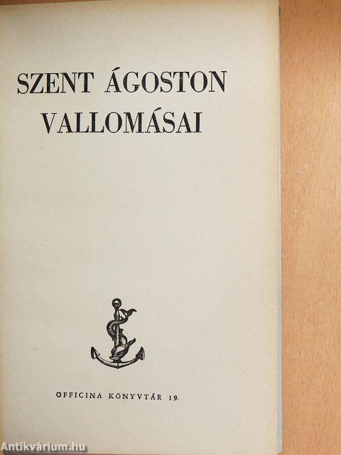 Szent Ágoston vallomásai 