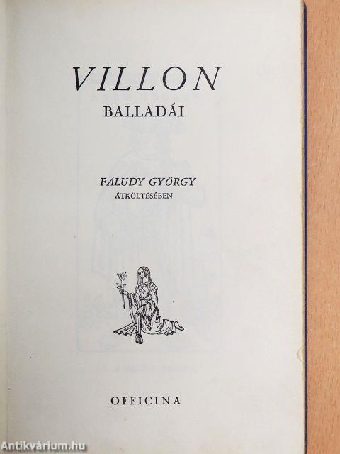 Villon balladái Faludy György átköltésében
