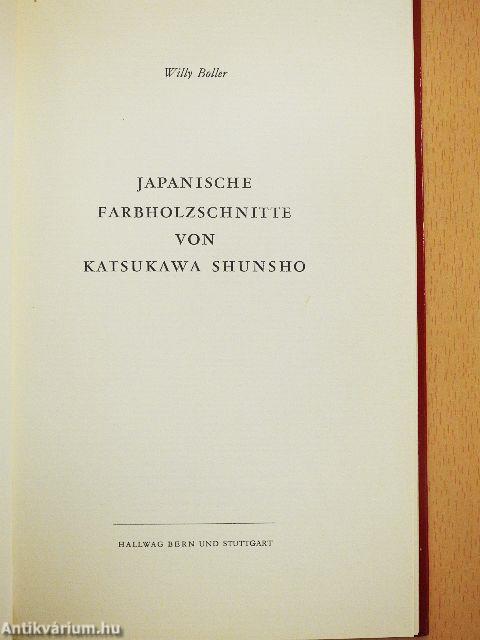 Japanische Farbholzschnitte von Katsukawa Shunsho