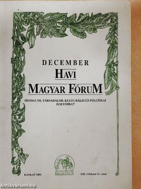 Havi Magyar Fórum 2005. december