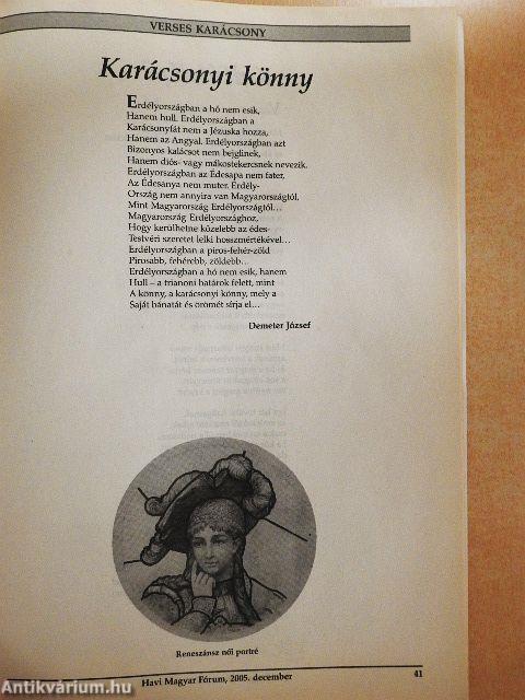 Havi Magyar Fórum 2005. december