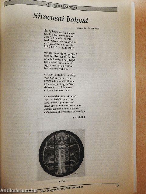 Havi Magyar Fórum 2005. december