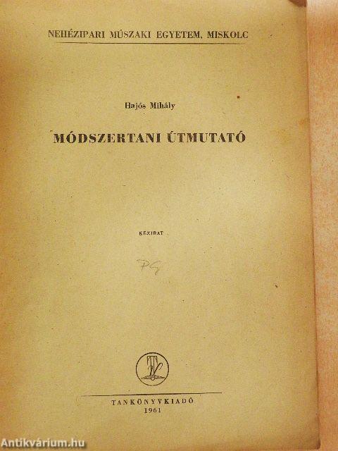 Módszertani útmutató