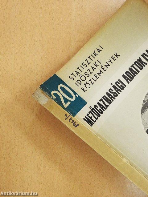 Mezőgazdasági adatok IV. 1967