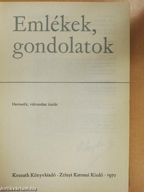 Emlékek, gondolatok 