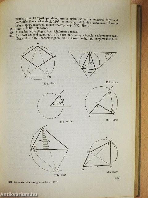 Geometriai feladatok gyűjteménye