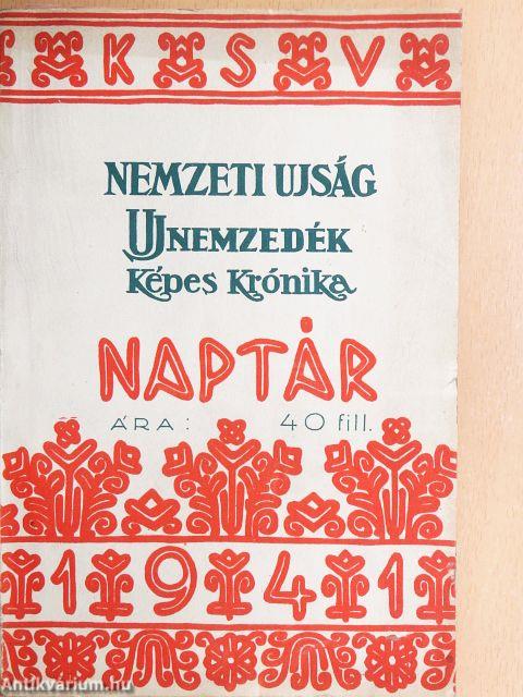 A Központi Sajtóvállalat naptára 1941.
