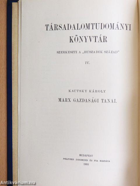 Marx gazdasági tanai