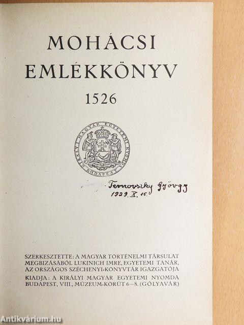 Mohácsi emlékkönyv 1526