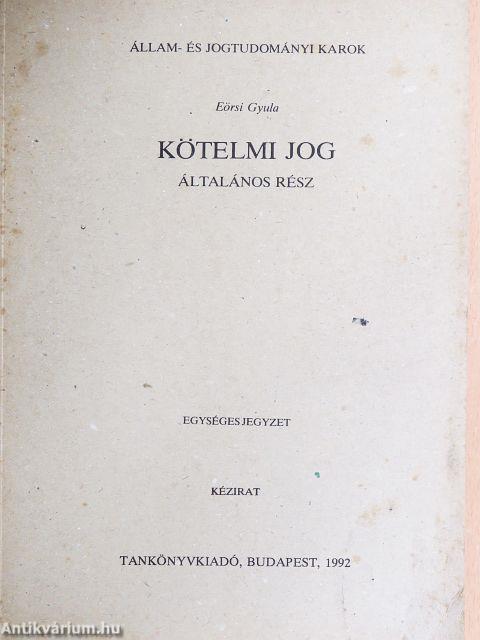 Kötelmi jog