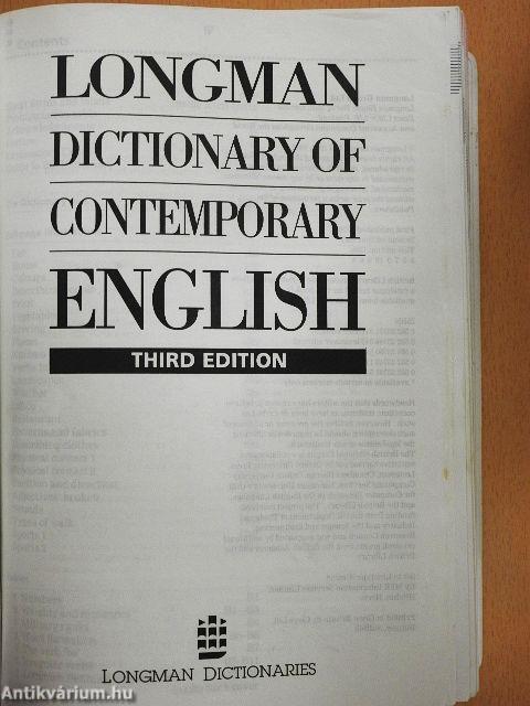 Longman Dictionary of Contemporary English