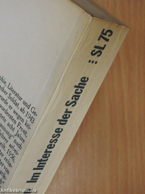 Im Interesse der Sache