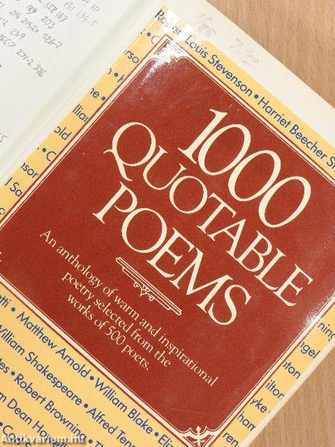 1000 Quotable Poems