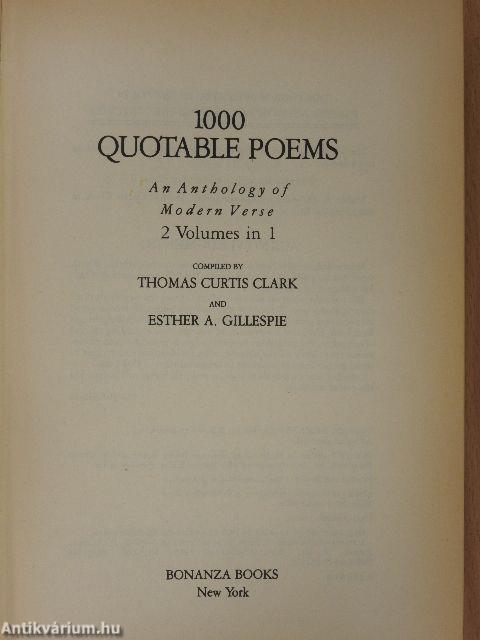 1000 Quotable Poems