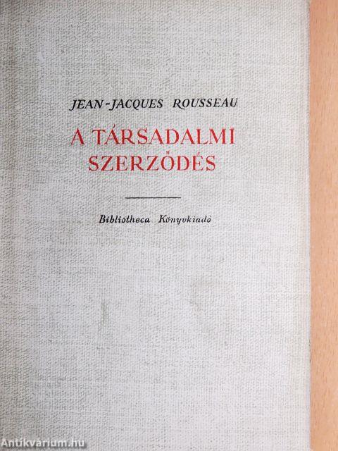 A társadalmi szerződés