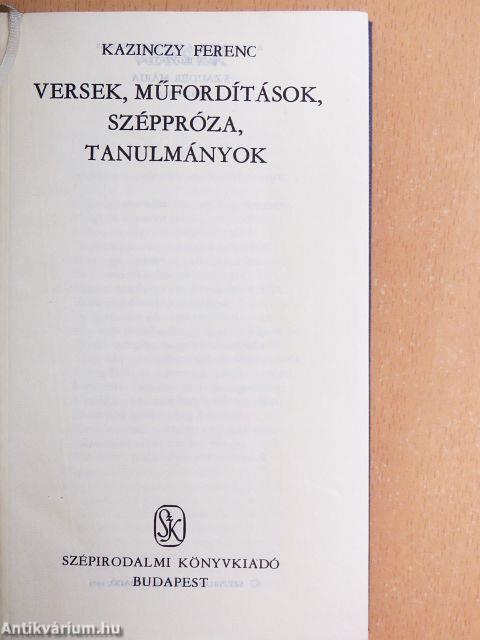 Kazinczy Ferenc művei I-II.