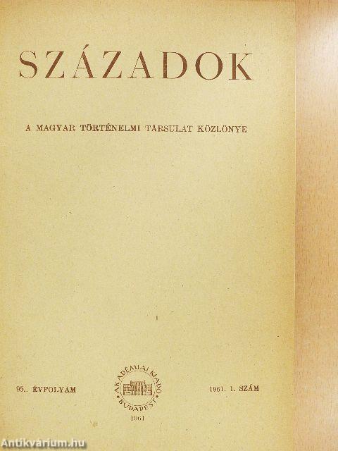 Századok 1961/1-6.