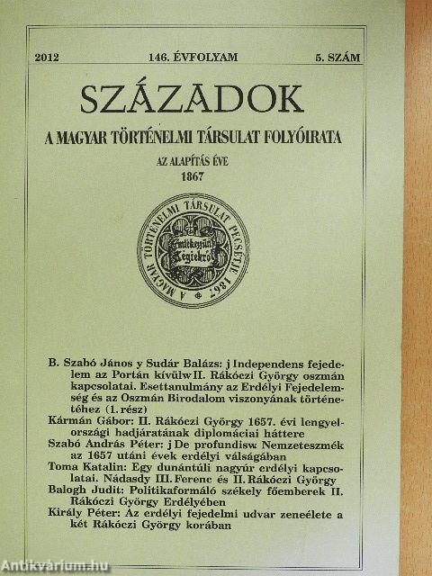 Századok 2012/5.
