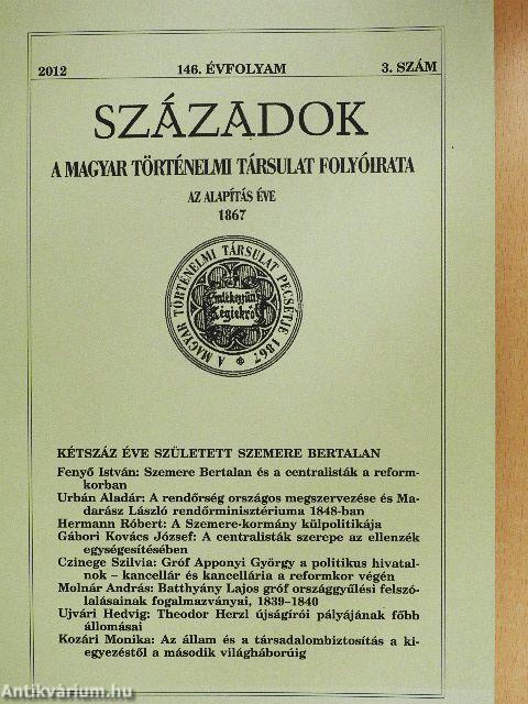 Századok 2012/3.