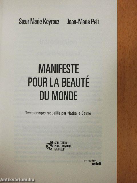 Manifeste pour la Beauté du Monde