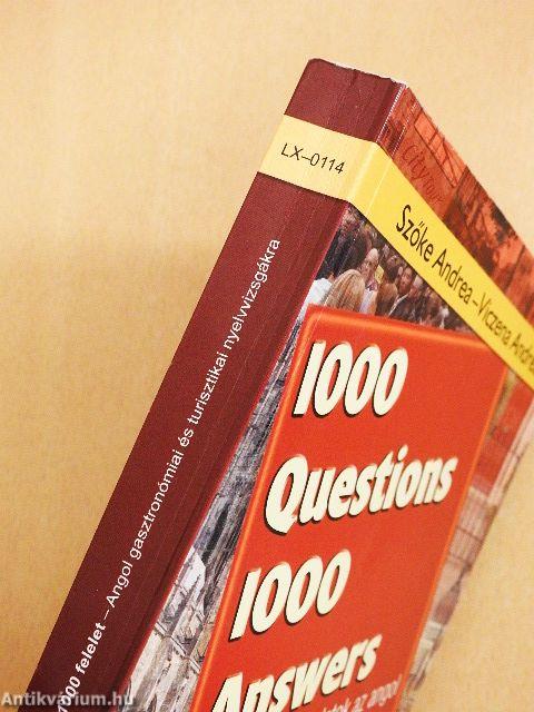 1000 Questions 1000 Answers - Gastronomy/Tourism