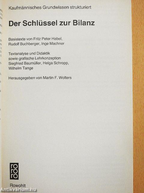 Der Schlüssel zur Bilanz