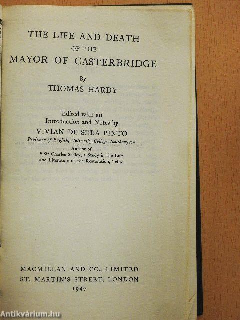 The Life and Death of the Mayor of Casterbridge