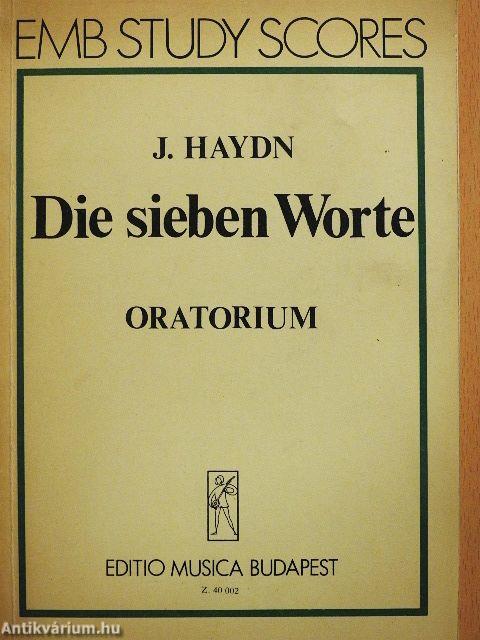 Die sieben letzten Worte unseres Erlösers am Kreuze