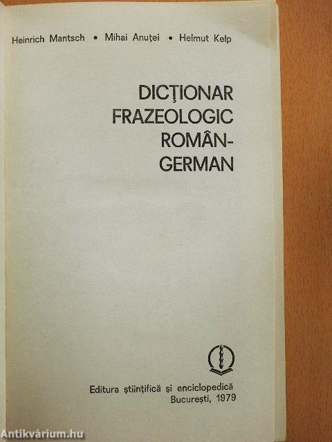 Dictionar frazeologic Roman-German