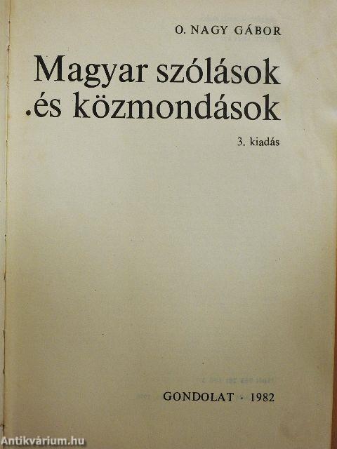 Magyar szólások és közmondások