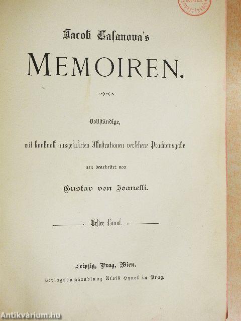 Jacob Casanova's Memoiren I. (gótbetűs)(töredék)