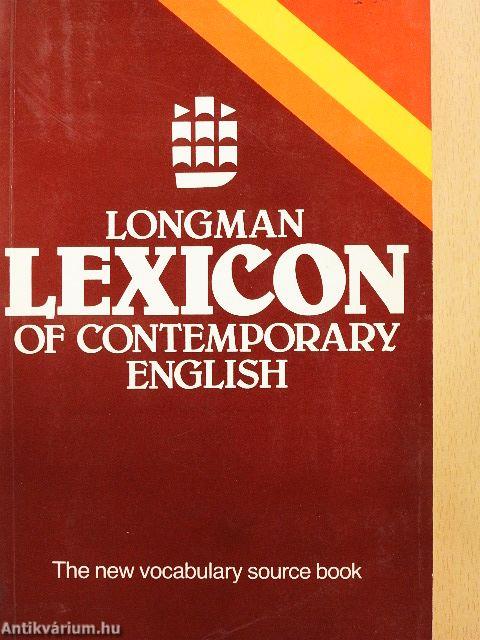 Longman Lexicon of Contemporary English