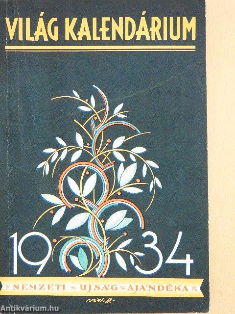 Világ-kalendárium 1934