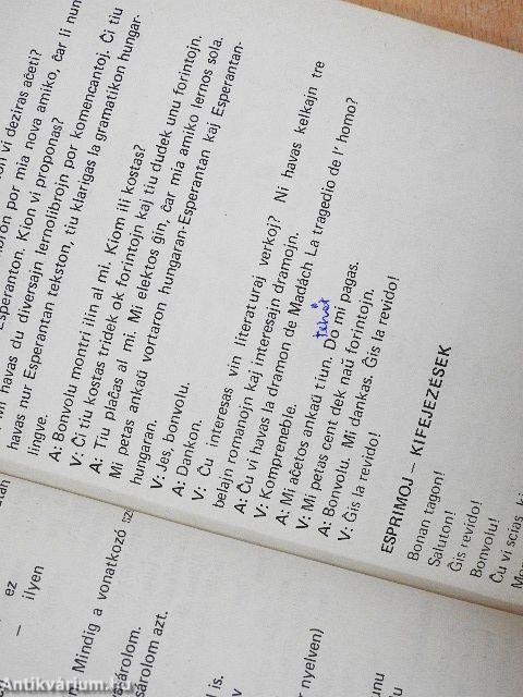 Eszperantó nyelvkönyv 