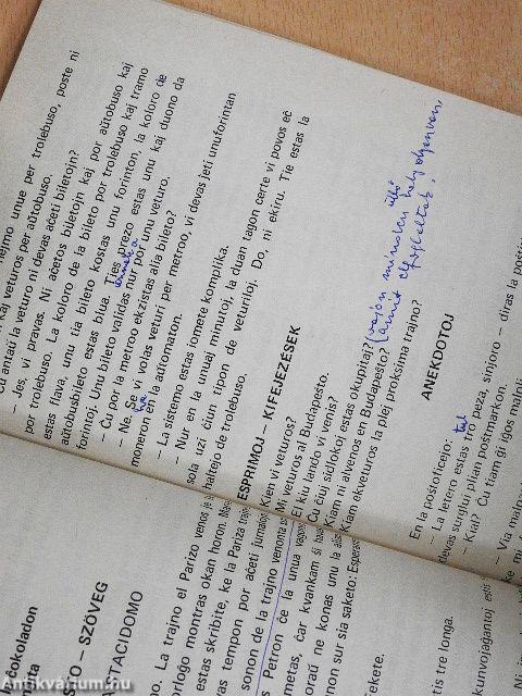 Eszperantó nyelvkönyv 