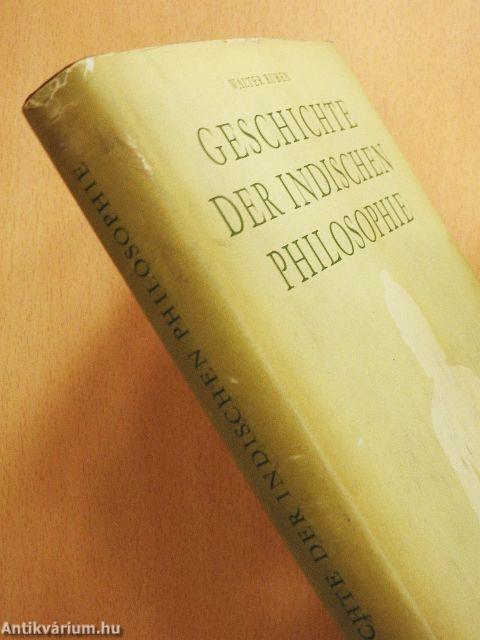 Geschichte der Indischen Philosophie