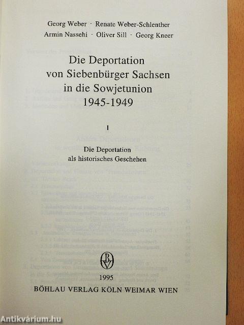 Die Deportation von Siebenbürger Sachsen in die Sowjetunion 1945-1949 I.