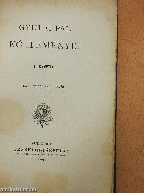 Gyulai Pál költeményei I-II.