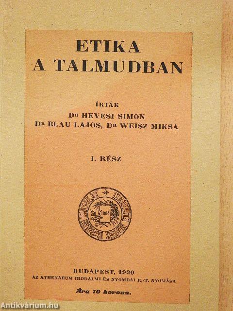 Etika a talmudban I.