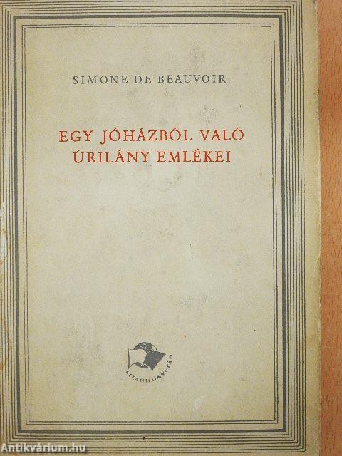 Egy jóházból való úrilány emlékei