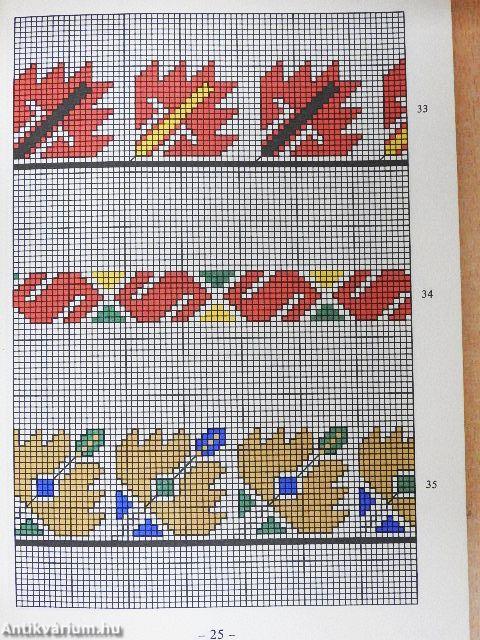 Keresztszemes hímzésminták