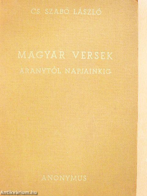 Magyar versek Aranytól napjainkig