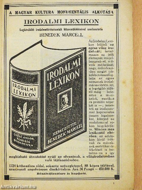 Irodalmi tájékoztató 1927.