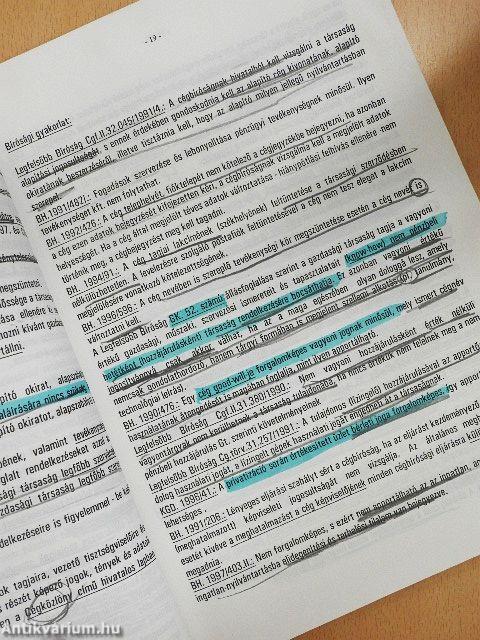 A gazdálkodással kapcsolatos jogszabályok és alkalmazási gyakorlatuk I.