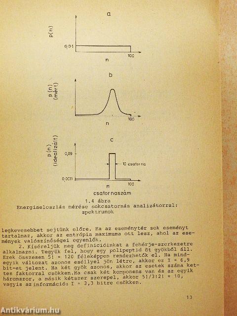 Biofizikai füzetek I.