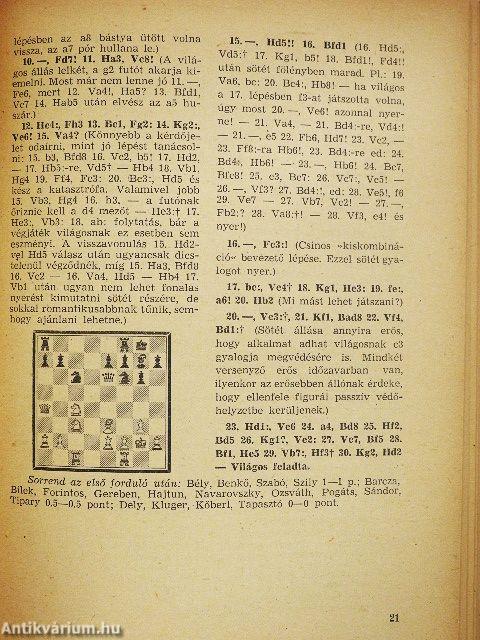 A X. magyar sakkbajnokság