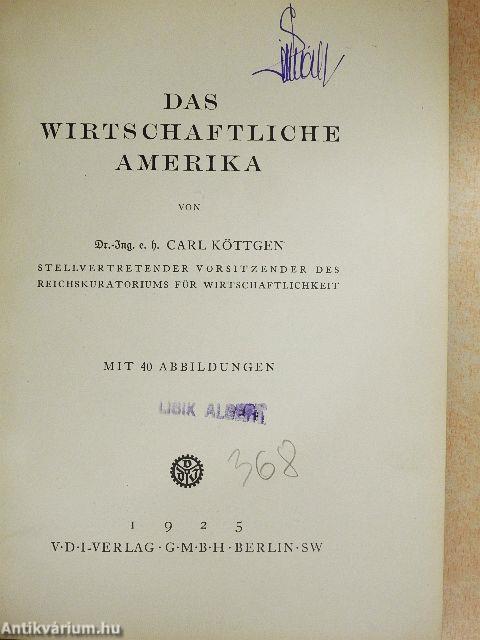 Das wirtschaftliche Amerika