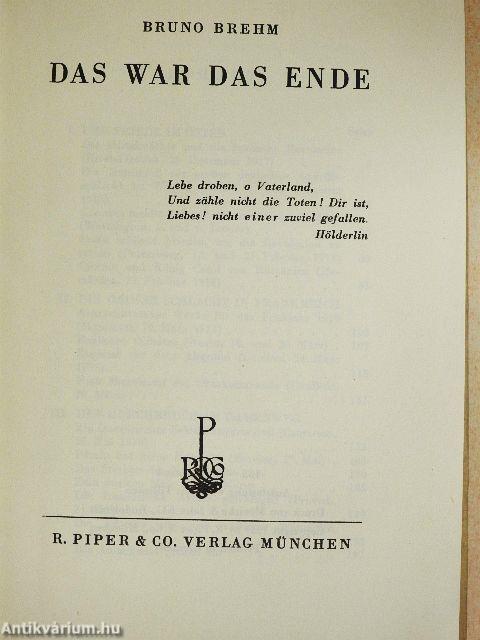 Apis und Este/Das war das Ende/Weder Kaiser noch König