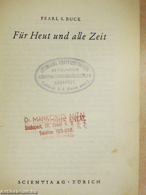 Für Heut und alle Zeit