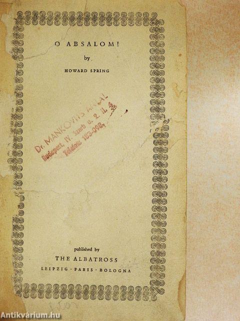 O Absalom!